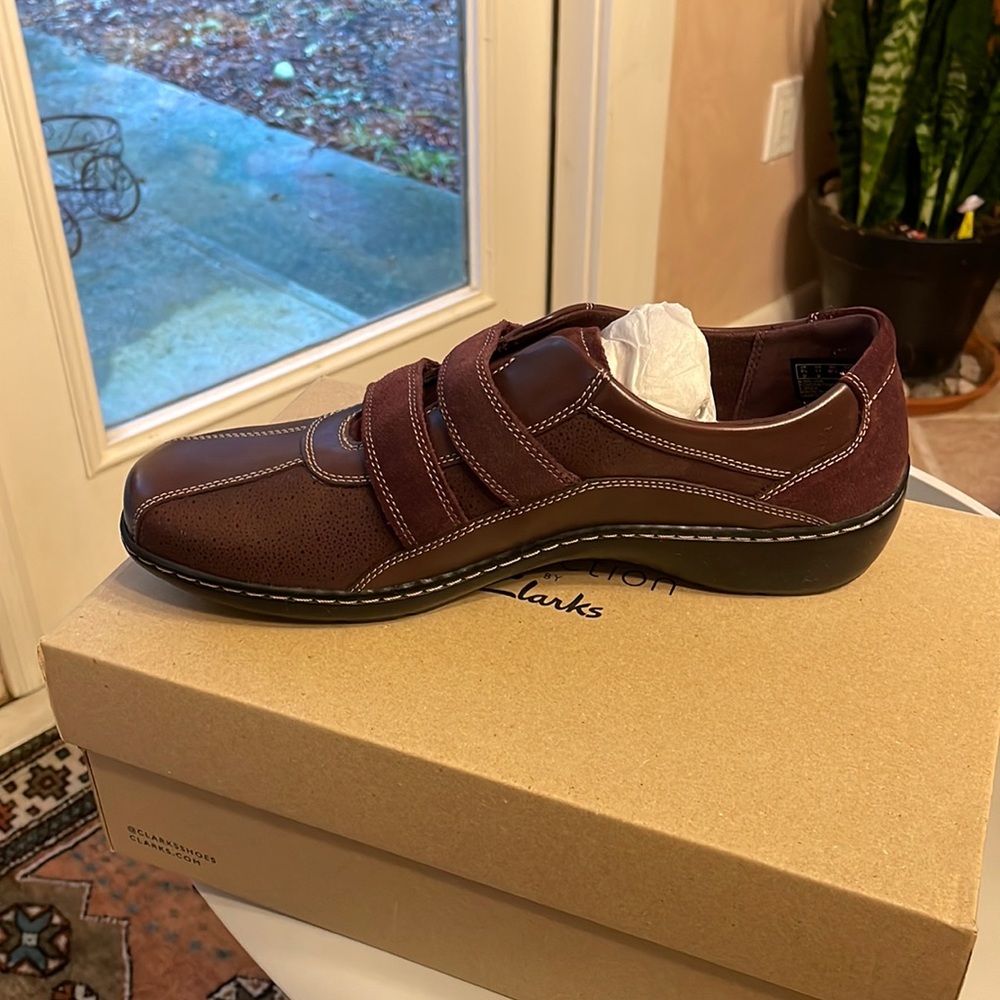 Burgundy shoes